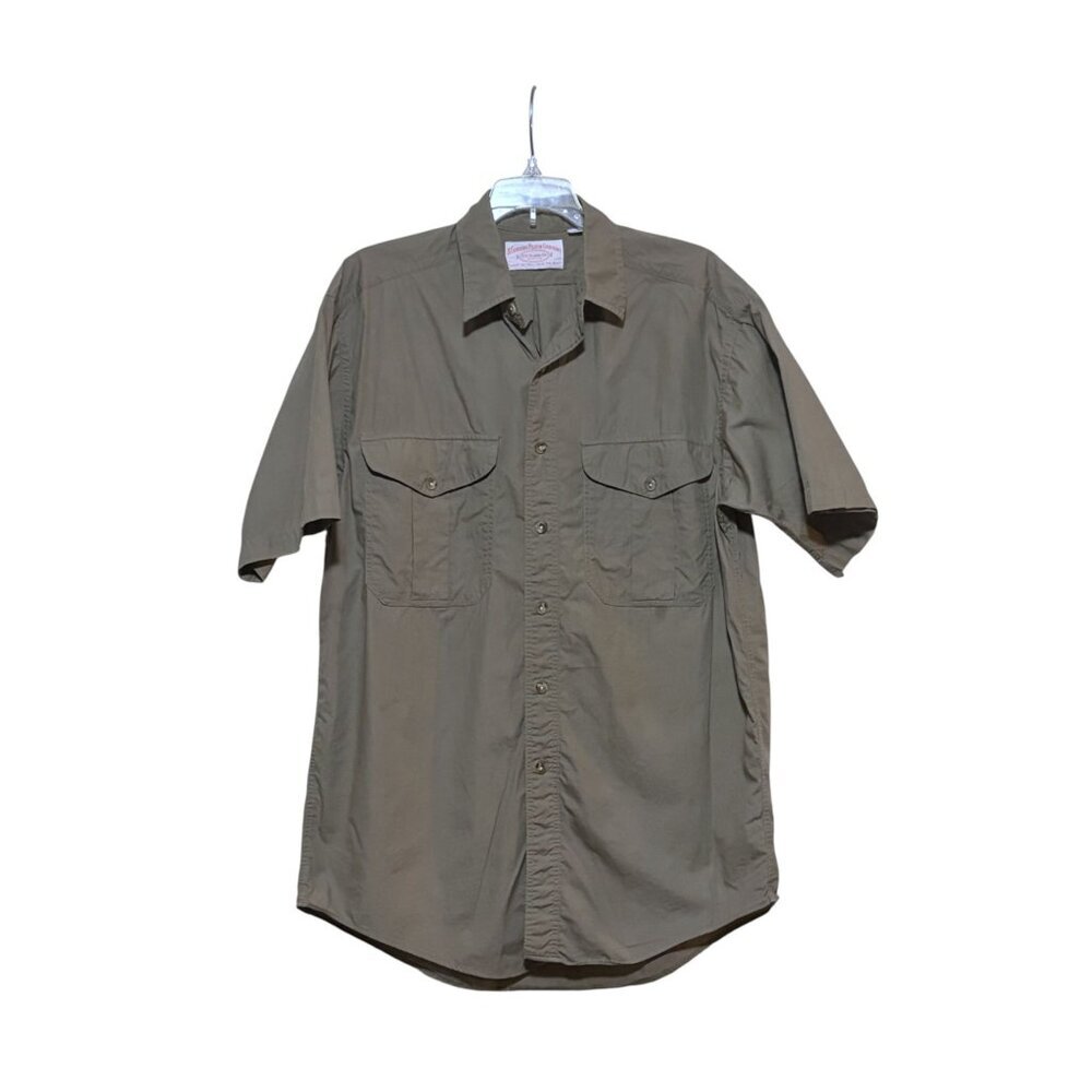 Vintage 90s C.C Filson Shirt M Short Sleeve Seattle Safari Guide Hunting Outdoor
